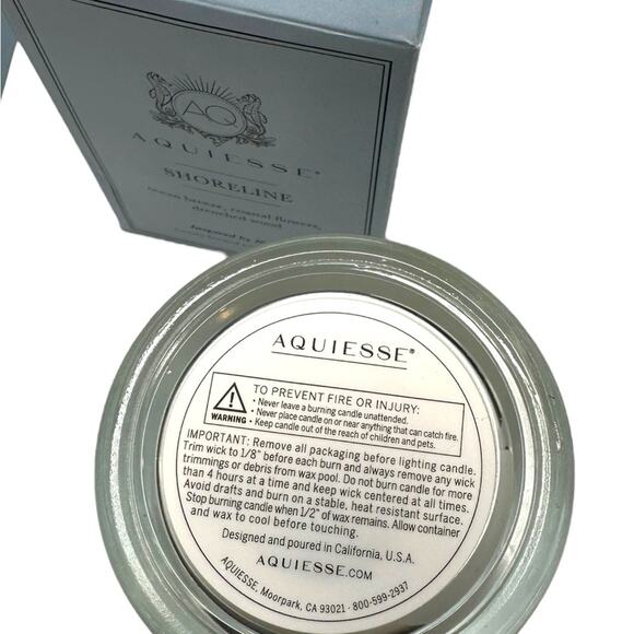 2 Aquiesse Shoreline Luxury Scented Candle 6.5 oz - Picture 7 of 8